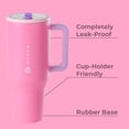 thumbnail image 2 of HydroJug Traveler - Botella de agua con asa y pajita abatible - Cabe en portavasos, vaso resistente a fugas, reutilizable, aislado, de acero inoxidable y base de goma - Regalos para mujeres y hombres, 2 of 4