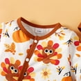 thumbnail image 6 of Futezty Toddler Boys Girls Clothes Fall Winter Outfit Sets, Baby Outfits Long Sleeve Round Neck Animal Elastic Waist 6M 1T 2T 3T 4T 5T 3PCS Thanksgiving, 6 of 9