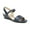Navy Lizard/Silky, variant on LifeStride Womens Yuma Faux Leather Lizard Print Wedge Sandals