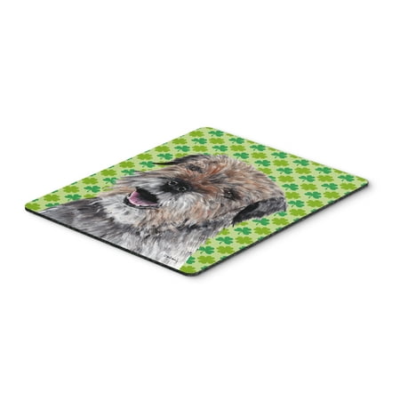 Border Terrier St Patrick's Irish Mouse Pad, Hot Pad or Trivet