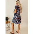 thumbnail image 4 of FOLUNSI Robe Ligne A Florale - Manches Courtes, Style Chic, 4 of 8