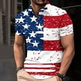thumbnail image 2 of Jessboyy Patriotic Shirts for Men Short Sleeve Collared Shirt Independence Day 4th of July Tshirts American Flag Graphic Tees Summer Holiday Multicolor,S, 2 of 5