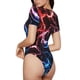 thumbnail image 2 of Fotbe Red And Blue Lightning Body de Mujer con Cuello Redondo y Mangas Cortas, Sin Mangas Ajustado, Suave, Cómodo y Básico-XX-Large, 2 of 7