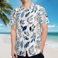 thumbnail image 5 of High Quality Hawaiian Shirts for Men Short Sleeve Aloha Beach Shirt Floral Summer Casual Button Down Shirts Blouses PQ4H64, 5 of 7