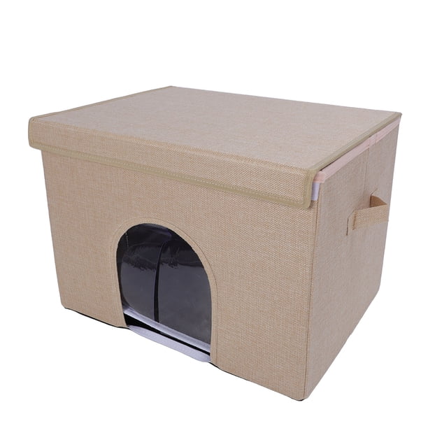 Casa De Refrigeración Para Gatos, Cama Plegable Para Mascotas Con Bolsa De Hielo Para Uso Interior Y Exterior, Cueva Para Gatos De Tela Oxford Suave Con Diseño Encantador,