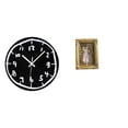 thumbnail image 1 of Reloj de pared,Reloj de pared silencioso y decorativo que no hace tictac,Reloj moderno de 12 pulgadas para pared de casa o oficina,sencillo.,Marco de fotos,Soporte para marco de fotos de, 1 of 8