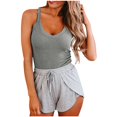 thumbnail image 2 of Dressy Tank Tops For Women Sevevn Women-Neck Solid Colour Sleeveless Camisole Tank Top Cropped Tank Tops For Women, 2 of 4