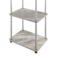 thumbnail image 4 of Convenience Concepts Designs2Go No Tools 5 Tier Tower, Gray Faux Marble/Chrome, 4 of 6
