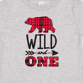 thumbnail image 4 of Inktastic Plaid Bear Wild and 1 with Arrow Boys or Girls Baby T-Shirt, 4 of 5