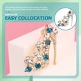thumbnail image 4 of Miangastore Broche en Alliage Style Mode Bleu Lot de 1 1.6x1.4in, 4 of 9