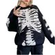 thumbnail image 4 of Blusa de manga larga suelta con cuello redondo y estampado informal para mujer de Halloween Pompotops hdfakjf10455, 4 of 6