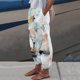 thumbnail image 1 of WILLBEST Pantalones Casuales elegantes para Mujer: Pantalones Holgados con Cintura Elástica, Estampado Floral y Bolsillos Prácticos para Uso Diario. Extra Grande, 1 of 3