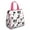 Pug and Love, variant on Paw Prints and Bones Insulated Lunch Bag for Women & Adults,Large Portable Soft Cooler Lunch Bag,Thermal Food Storage Tote with Pearl Cotton,8.66L,8.75x5.75x9.5 Inch