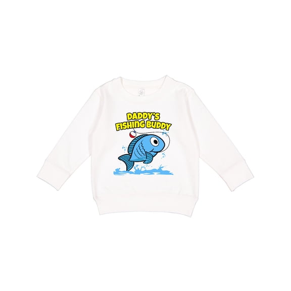 Inktastic Daddy's Fishing Buddy (blue) Toddler Sweatshirt