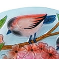 thumbnail image 4 of Teamson Home 17.8" Outdoor Handpainted Birds & Flowers Glass Birdbath, Multicolor, 4 of 5