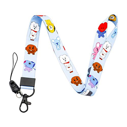 BTS Persona Lanyard Keychains Holder Gifts for Army Persona -with Black Cell Phone Accessories 