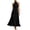 Black, variant on Womens Summer Dresses, Lace Trim Ruffle Long Dress for Women Floral Burnout A Line Sleeveless Dress Halter Neck Beach Vacation Evening Gown Dress