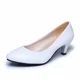 thumbnail image 1 of Zapatos de tacón bajo para mujer, calzado de tacón suave, para oficina, trabajo, boda y fiesta, 1 of 5