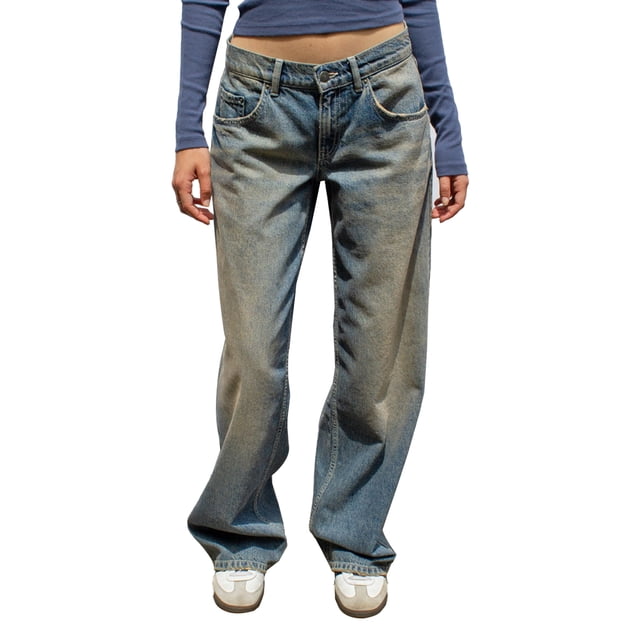Pantalones de mezclilla de cintura baja para mujer, pantalones de pierna recta con múltiples bolsillos, pantalones vaqueros de moda para ropa de calle de los años 90 y Y2K, primavera y otoño