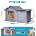 thumbnail image 4 of Cat House TailTastic, resistente a la intemperie y aislante para el invierno, 4 of 8