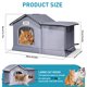 thumbnail image 4 of Cat House TailTastic, resistente a la intemperie y aislante para el invierno, 4 of 8