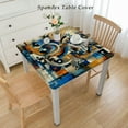 thumbnail image 2 of Happy Hauntings Halloween Vinyl Flannel Backed Tablecloth, , , Pumpkins and Easy Care Tablecloth, 2 of 7