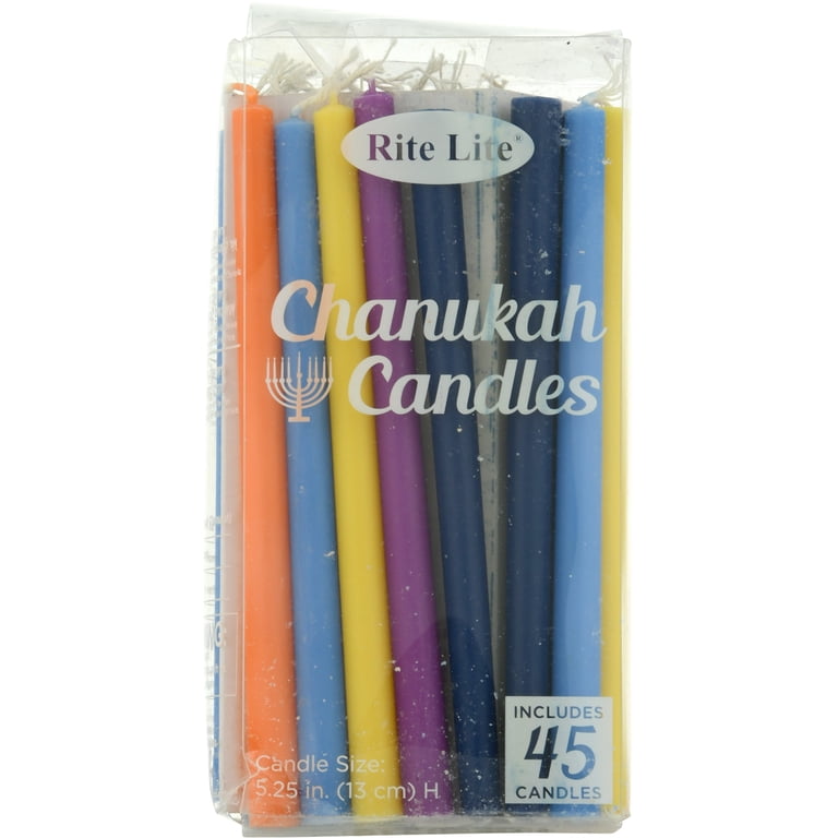 Rite Lite Deluxe Multicolor Hanukkah Candles, 45-Pack photo 2
