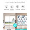 thumbnail image 4 of Window Privacy Film,Dark Blue Grey Coral UV Sun Blocking Window Tint Film Heat Control One Way Blackout Window Film,Coastal Nautical Summer Beach Turtle Starfish Non Adhesive Static Cling 23.6x59 In, 4 of 7