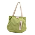 thumbnail image 1 of Bolso de hombro para mujer, moderno bolso de verano con cremallera, ligero, bolso de mano para mujer Verde, 1 of 9