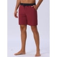 thumbnail image 2 of DARING DIVA Men's Lining Surfing Drawstring Swimming Shorts 36 Red, 2 of 6