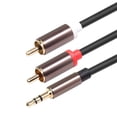 thumbnail image 5 of Cable de electrónico convertidor Lotus de 3,5 mm a doble para computadora portátil MP3 MP4 3m Hugo Cable convertidor de cobre, 5 of 5