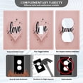 thumbnail image 3 of Light Switch Cover Switch Plate Outlet Cover Plug Cover for Electrical Unused Outlet Cover Heart-shaped with Word Love, 3 of 6