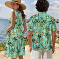 thumbnail image 4 of Jeiento Coconut Tree Matching Beach Outfits for Couples Womens Dresses Mens Short Sleeve Shirts Button Up Shirt Tiered A Line Dress, 4 of 6