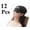 black, variant on 12Pcs Eye Masks set, Elastic Eye Shade Cover Dacron Sleep Mask Eye Cover for Sleeping Traveling for Women Men