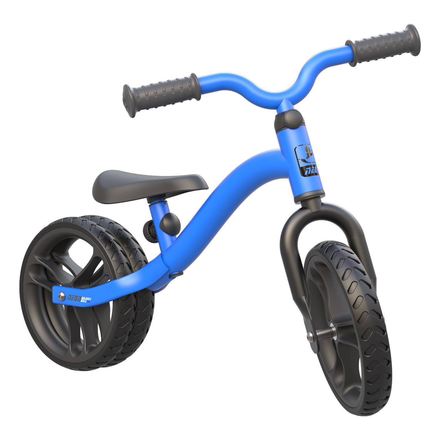 NEON 2IN1 Balance Bike Blue Dual Rear Wheels Kid age 2 to 4 years