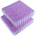 thumbnail image 3 of 16pcs 0.6" Thickened Interlocking Tile Mats,Fluffy Shaggy Soft EVA Foam Area Rug for Living Room & Bedroom,Non-Slip Protective Floor Carpet Play Mat Kids Baby Dorm Home Decor (11.8ft, Purple), 3 of 15