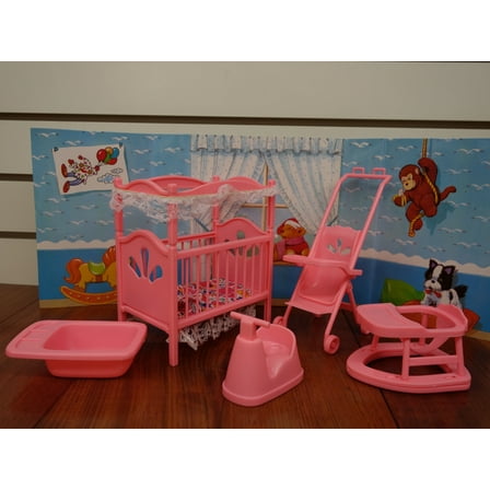 Gloria Nursery Play Set for doll and doll house furniture