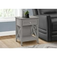 thumbnail image 1 of Monarch Specialties Accent Table, End, Side Table, 2 Tier, Bedroom, Nightstand, Lamp, Storage Drawer, Antique Grey Veneer, Transitional, 1 of 4