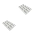 thumbnail image 3 of Toystoory Gel de sílice Amplia gama de aplicaciones Bandeja para moldes de hielo Artículos para hornear Fiestas y eventos Simple como se como se muestra 2piezas, 3 of 6