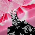 thumbnail image 5 of Manfei Pink Girly Bow Blackout Curtains,Retro Victorian Damask Window Curtains Pack of 2 (38x45 Each), 5 of 6