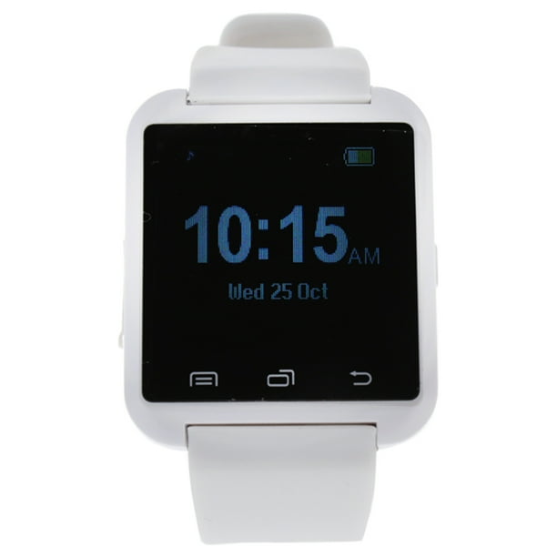 Reloj inteligente con correa de silicona EK-A1 Montre Connectee, color blanco, de Eclock para hombre, 1 pieza