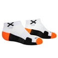 thumbnail image 3 of Odd Sox – Basix Orange White Black Ankle Socks – Medium Unisex Size – Cushioned Cotton Blend with, 3 of 6