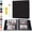 Black, variant on Photo Album Self Adhesive Pages Black Sticky Pages Large Scrapbook Linen Cover for 4x6 5x7 8x10 Pictures Album de Fotos Wedding Couples Baby Family Memory Book, 11x10.6 Light Blue 40 Pages