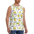 thumbnail image 2 of Balery Lavender Flowers Men's Sleeveless Muscle Shirts Workout Tank Top, Moisture Wicking, Odor Protection-X-Large, 2 of 8