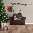 thumbnail image 3 of Sanmadrola Couch Covers for Dogs 100% Waterproof Sofa Covers Washable Non Slip Couch Covers Stretchable Machine Washable for Dogs Kids Pets, Brown, Chair, 3 of 10