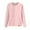 Pink, variant on Bxsruta Womens Plus Size Clearance Womens Summer Casual Long Sleeve Blouse Round Neck Tops T-Shirt