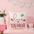 thumbnail image 3 of Valentines Day Pillow Covers 20x20 Inch Set of 4 Polka Dots Stripes Love Heart Gnomes Valentine Pillows Valentines Day Decorations for Sofa Couch, 3 of 6
