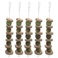 thumbnail image 1 of juguetes masticables de conejito, palitos de madera de manzana con bolas de hierba para conejos, chinchillas, conejillos de indias y hámsteres, 1 of 15