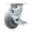 Swivel - Top Lock Brake  - Gray, variant on 5 Inch Thermoplastic Rubber Wheel Swivel Caster with Roller Bearing SCC