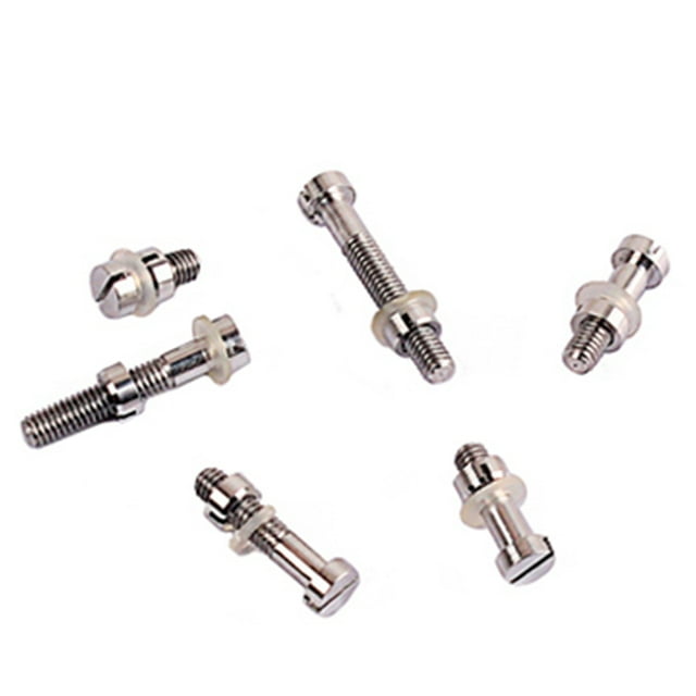 ZLight Turntable Headshell Cartridge Stylus Mounting Kit Phonograph Screw Bolts Anti-skidding Threaded Design Nuts Set Sliver 1Set